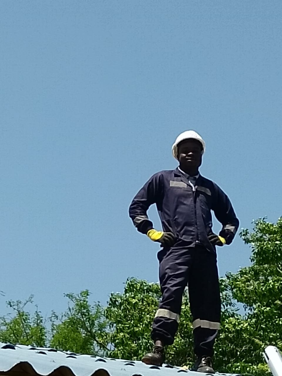 Technician on Rooftop